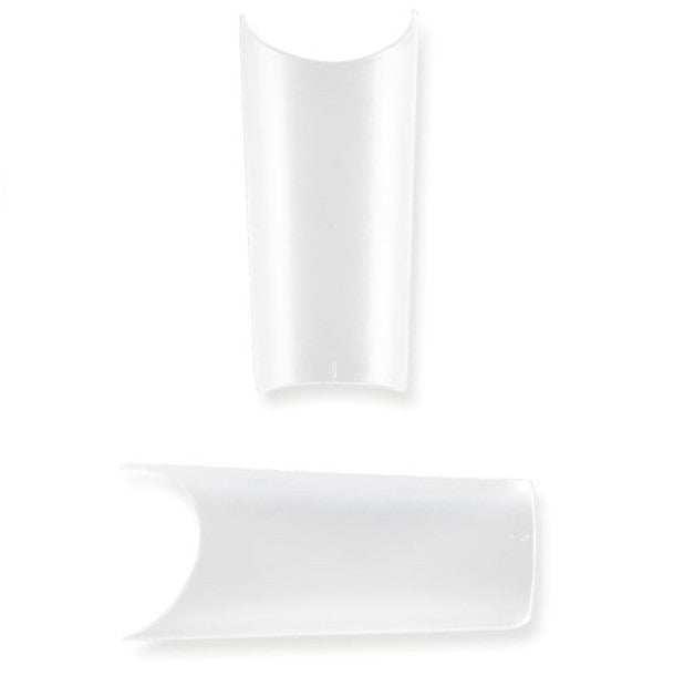 500 Profi Tips NEW TUBE - SHAPED CLEAR - Der Trend Tunnel-Tip - NAILFUN