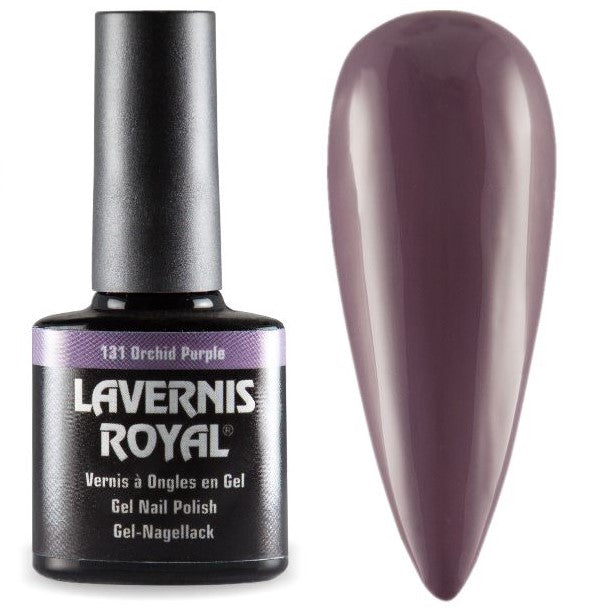 LAVERNIS ROYAL GEL NAGELLACK - 131 ORCHID PURPLE Gellack Shellack UV-Nagellack UV Gel Polish Vernis a Ongles en Gel Soakoff Soak-Off UV Gellack dunkles orchidee lila