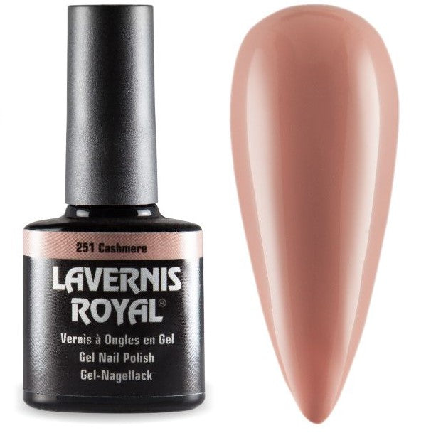 LAVERNIS ROYAL GEL NAGELLACK - 251 CASHMERE Gellack Shellack UV-Nagellack UV Gel Polish Vernis a Ongles en Gel Soakoff Soak-Off UV Gellack hautfarben beige hautfarbe