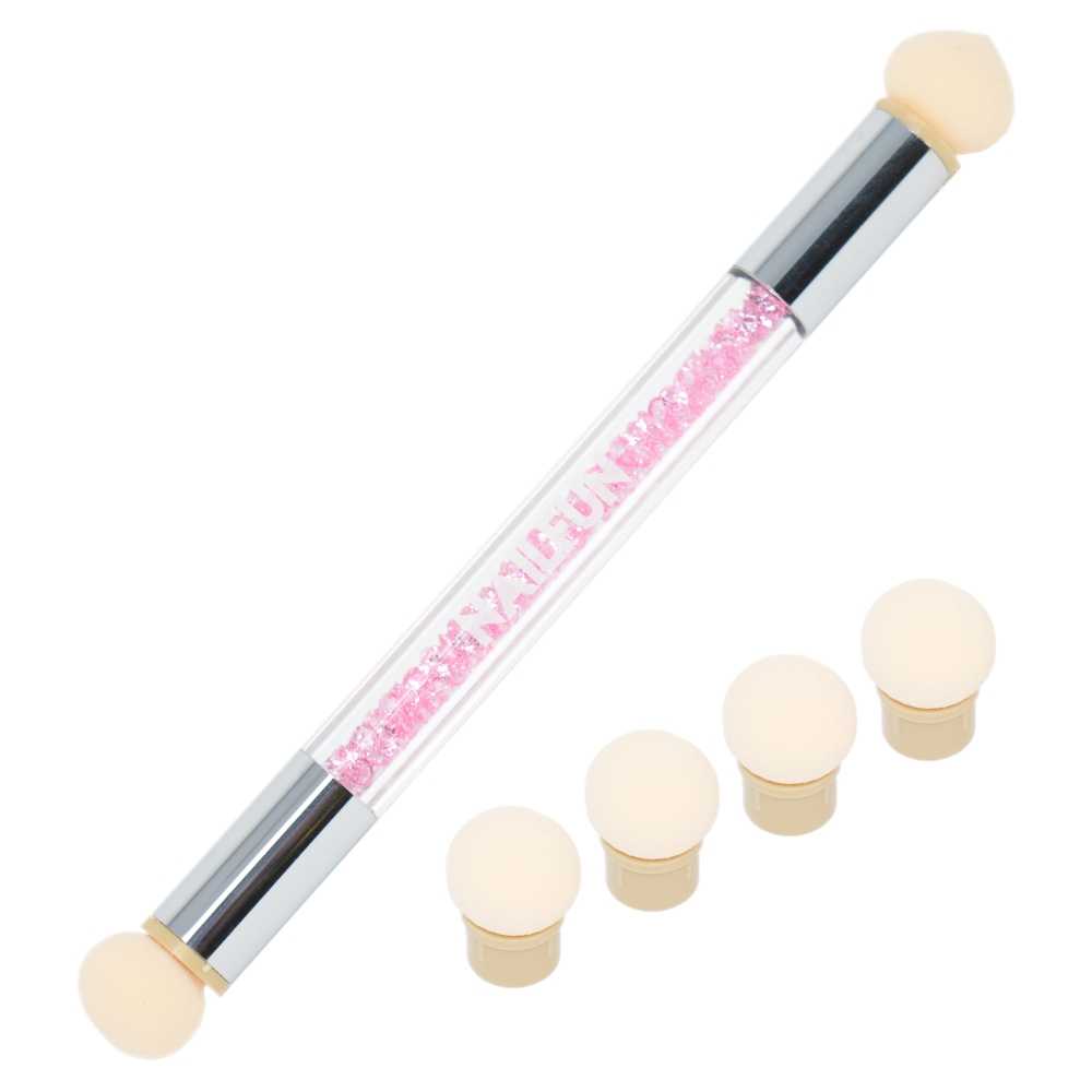 Nailart Schwammpinsel Tupfpinsel Sponge Appliaktor inkl. 4 Ersatzköpfe Ombre Stick Lidschatten Aplicator nailfun nailfunshop