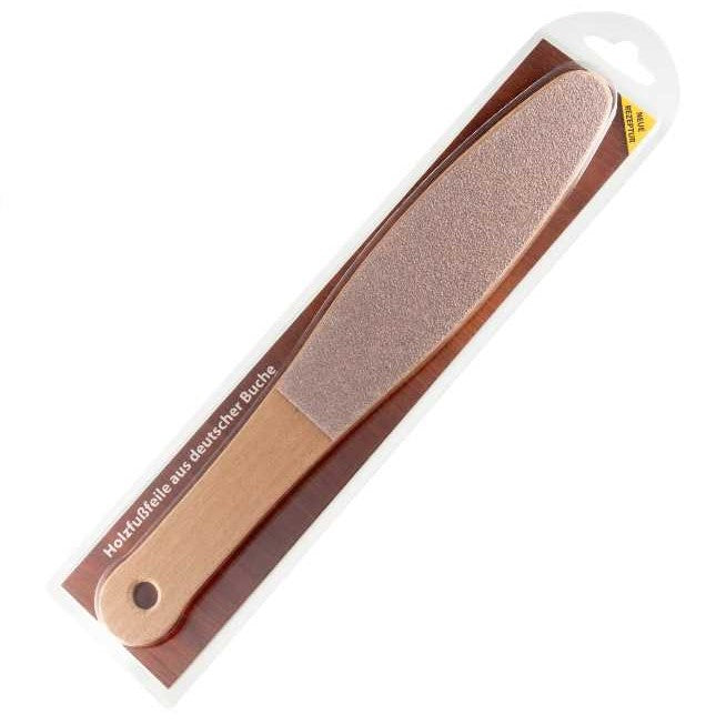 NAILFUN nailfunshop Holzfussfeile Körnung 60/100 aus Deutscher Buche geschliffen und lackiert Hornhautfeile, Holzfussfeile, Holzfeile, Pediküre, Pedifeile, Fussfeile, Hornhaut, Schmirgelfeile, Schmirgel, Raspelfeile, Raspel, Fersenfeile, Ferse, Hühnerauge