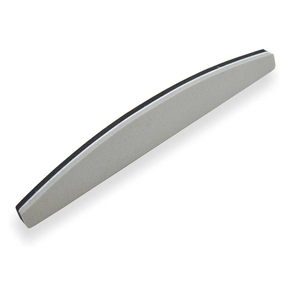 Bufferfeile Halbmond Gloss Loss 240/320 grau-schwarz