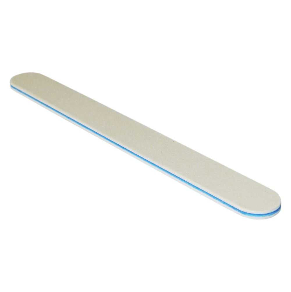 Profifeile Nagelfeile gerade weiss - Körnung 180/240 - Kern: blau - NAILFUN
