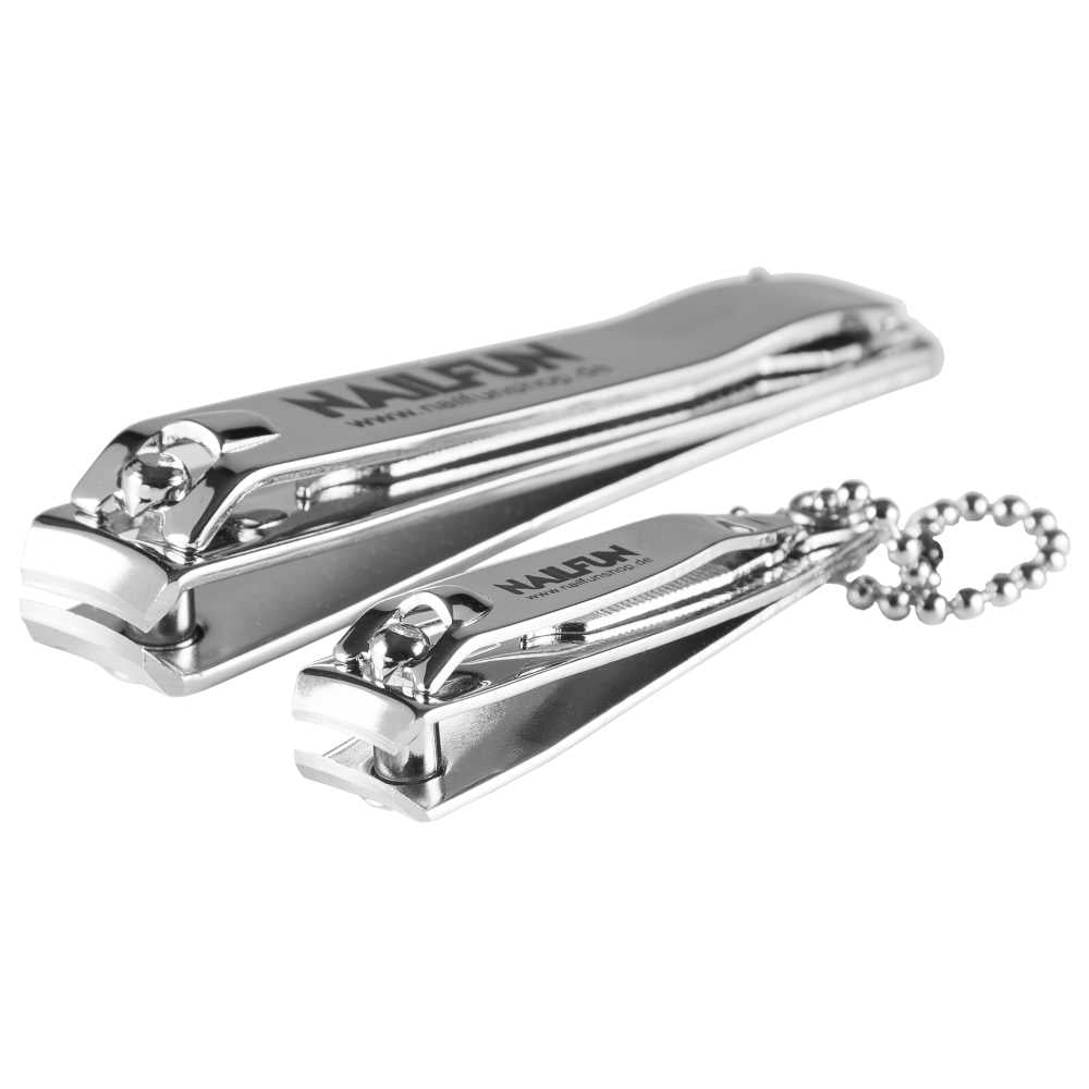 2 Stück Nagelknipser Set (klein und groß) - scharfer und glatter Schnitt NAILFUN nailfunshop