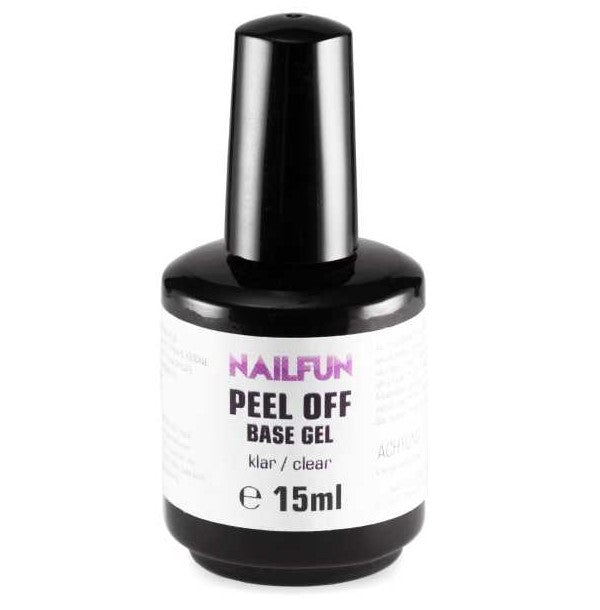 PEEL-OFF Base Gel - 15ml - UV + LED - ablösbares Basis-Gel Peel off NAILFUN nailfunshop abziehbarer Nagellack