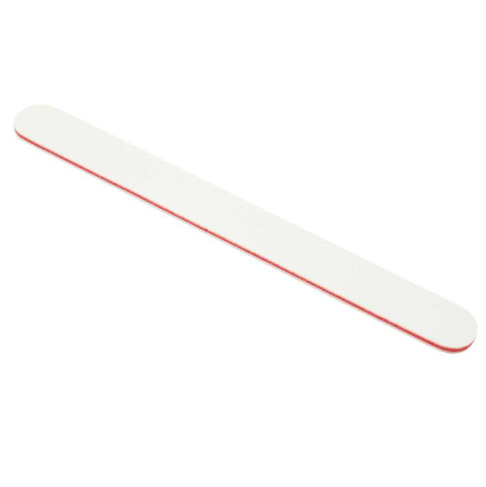 Profifeile 240/240 - Nagelfeile gerade weiss - Kern: rot